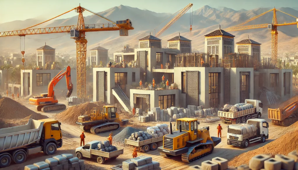 Projets construction immobiliers réalisés à Marrakech. Villas, maisons et pavillons conçus avec passion et expertise